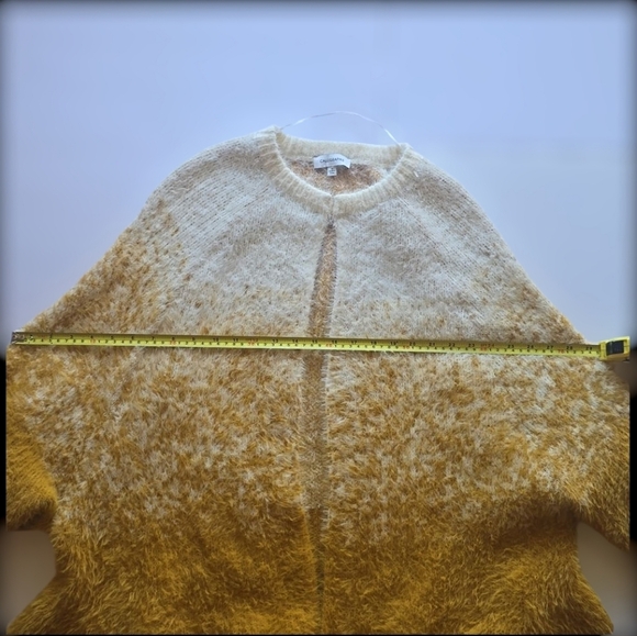 Anthropologie Calligraphie Ruffle Shawl Cardigan Bohemian Poncho Cape Ombre 1X - Picture 12 of 15